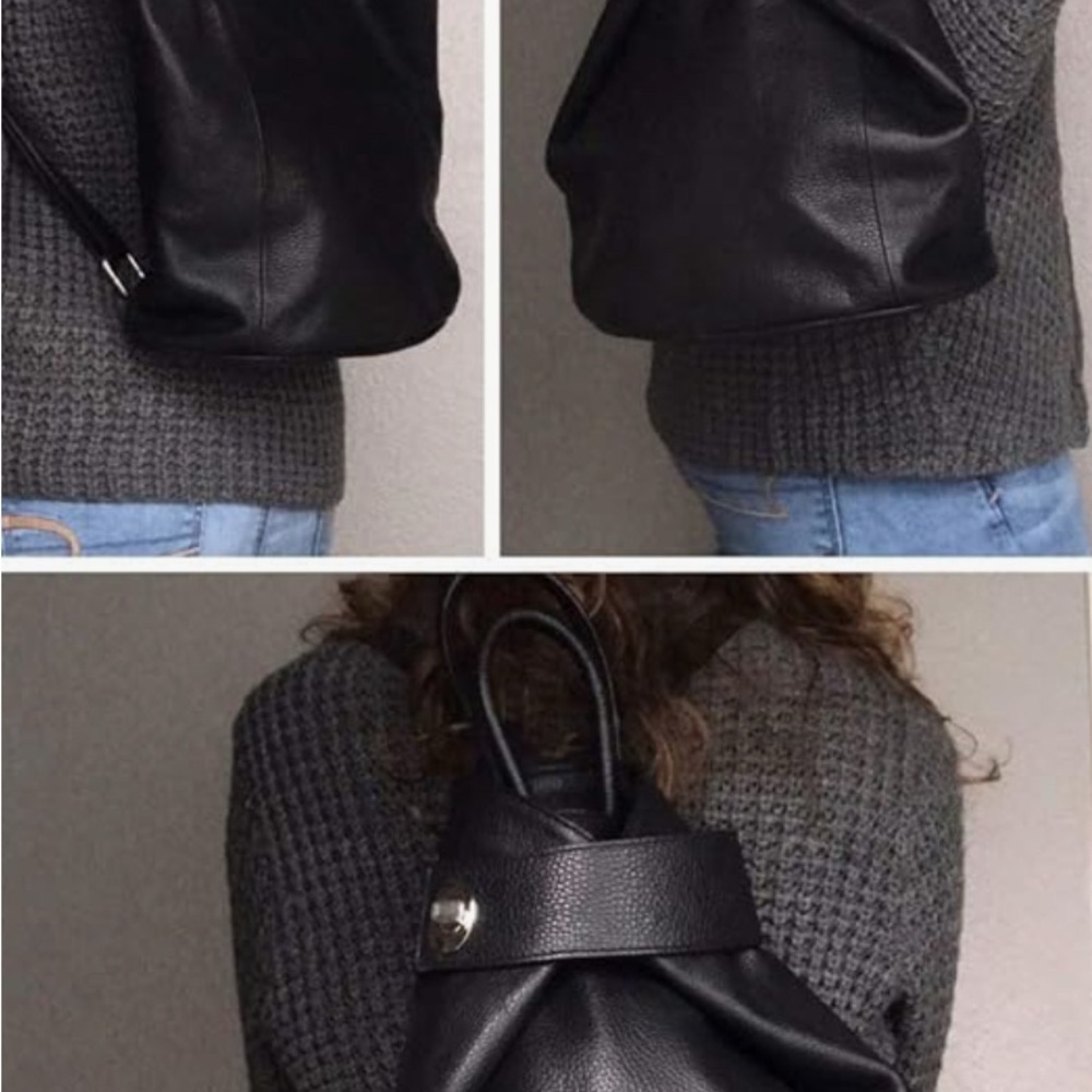 NWOT Italian Leather Convertible Purse/Backpack
